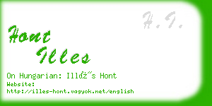 hont illes business card